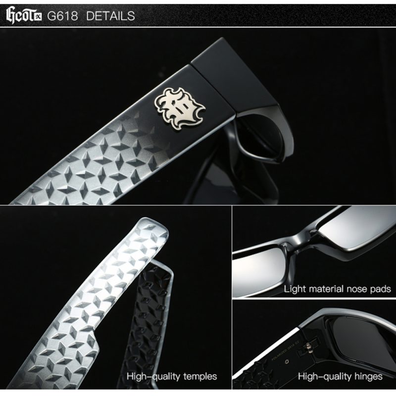 GCOTX Full Rim Polarized Fashion Sunglasses For Men And Women 5 Colors Model 618 - Image 4