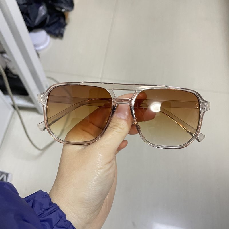 Vintage Men Women Big Sunglasses Men Square Shades Brand Designer Unisex Sun Glasses Black Lense Male Female Sunglasses UV400 - Image 7