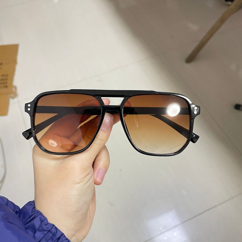 Vintage Men Women Big Sunglasses Men Square Shades Brand Designer Unisex Sun Glasses Black Lense Male Female Sunglasses UV400 - Image 8