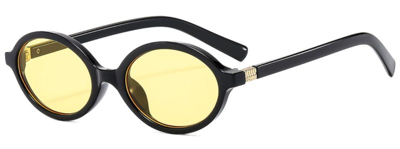 Sexy Small Oval Sunglasses For Women 2024 Brand Designer Fashion Luxury Shades UV400 Black Eyewear Men Vintage Sun Glasses - Image 14