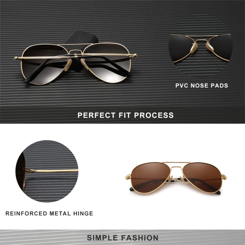 KINGSEVEN Pilot Alloy Men‘s Sunglasses Polarization UV400 Anti-reflection Full Frame Parsnip Glasses Women Retro Luxury Eyewear - Image 5