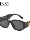 Fashion Brand Design Vintage Small Rectangle Sunglasses Women Men Retro Cutting Lens Gradient Square Sun Glasses Female UV400