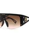 2024 New European and American fashion large frame integrated glasses, personalized windproof sports sunglasses
