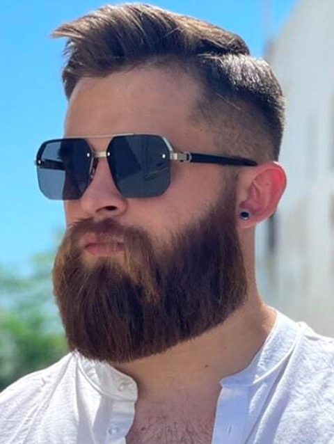New Fashion Sunglasses Cool Men Vintage Brand Design Metal Square Sun Glasses Women Shades UV400 Oculos De Sol
