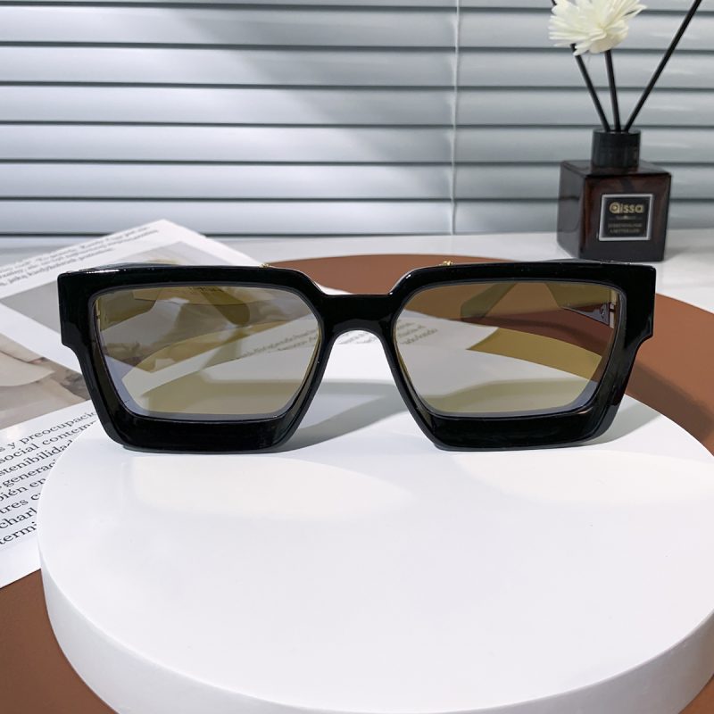 Ruiao Retro Black Millionaire Shades Luxury Sunglasses 2024 For Men Designer Famous Brand Square Sun Glasses Man Women Sunglass - Image 3