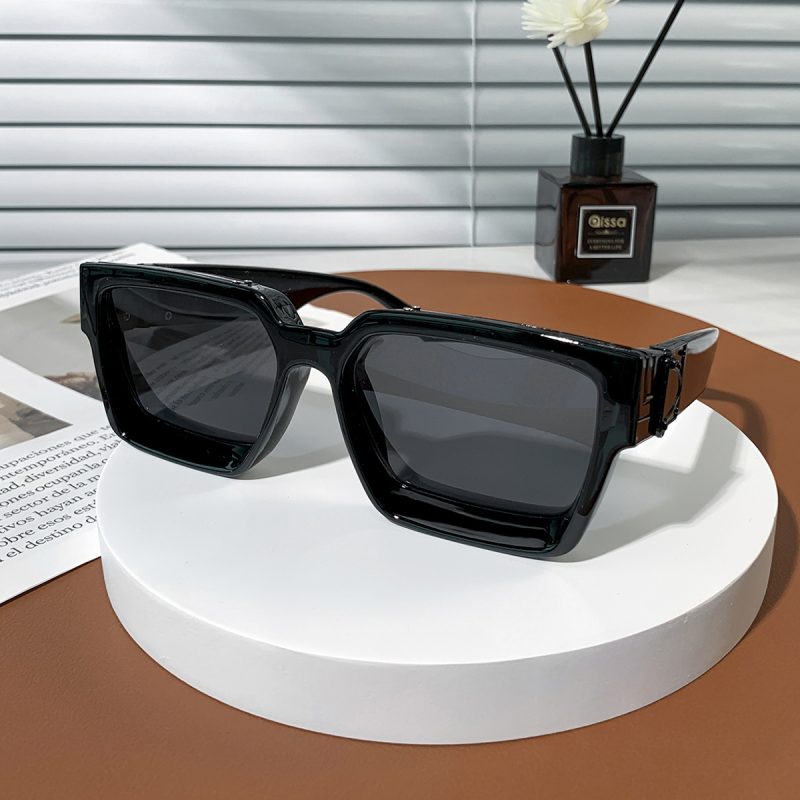 Ruiao Retro Black Millionaire Shades Luxury Sunglasses 2024 For Men Designer Famous Brand Square Sun Glasses Man Women Sunglass - Image 4