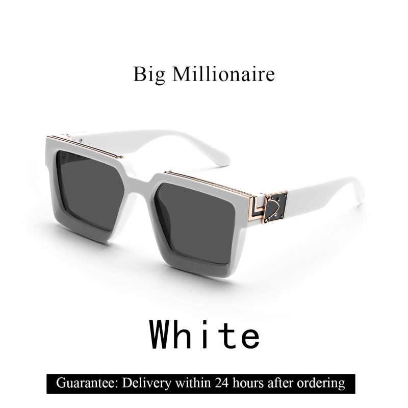 Ruiao Retro Black Millionaire Shades Luxury Sunglasses 2024 For Men Designer Famous Brand Square Sun Glasses Man Women Sunglass - Image 17