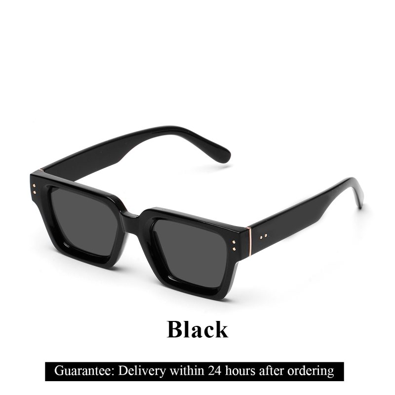 Ruiao Retro Black Millionaire Shades Luxury Sunglasses 2024 For Men Designer Famous Brand Square Sun Glasses Man Women Sunglass - Image 21