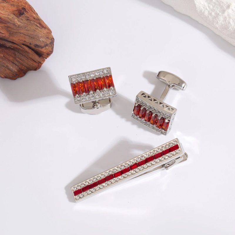 Luxury Rhinestone Tie Clip Fashion Men's Business Banquet Dress Suit Ties Accessories High-end Wedding Tie-Clips Gifts for Men - Image 3