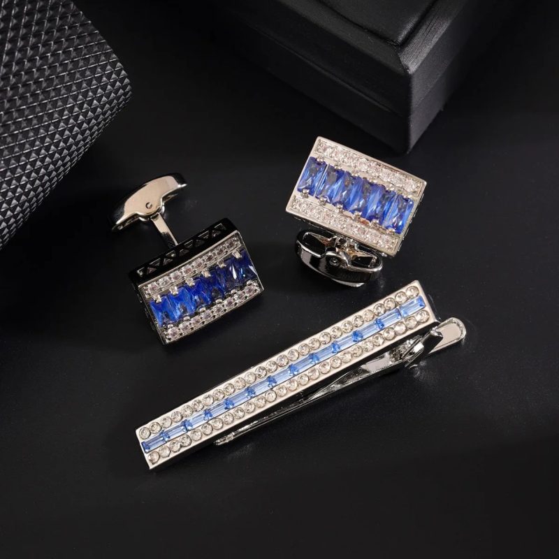 Luxury Rhinestone Tie Clip Fashion Men's Business Banquet Dress Suit Ties Accessories High-end Wedding Tie-Clips Gifts for Men - Image 4