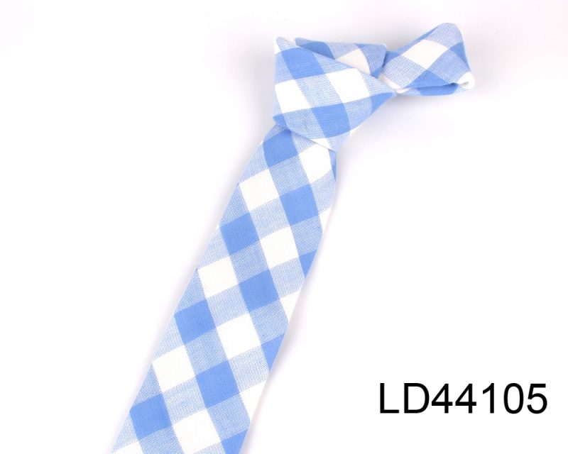Fashion Woven Cotton Ties For Men Skinny Men Neck Tie For Wedding Casual Plaid Neckties Suits Slim Plaid Neck Ties Gravatas - Image 12