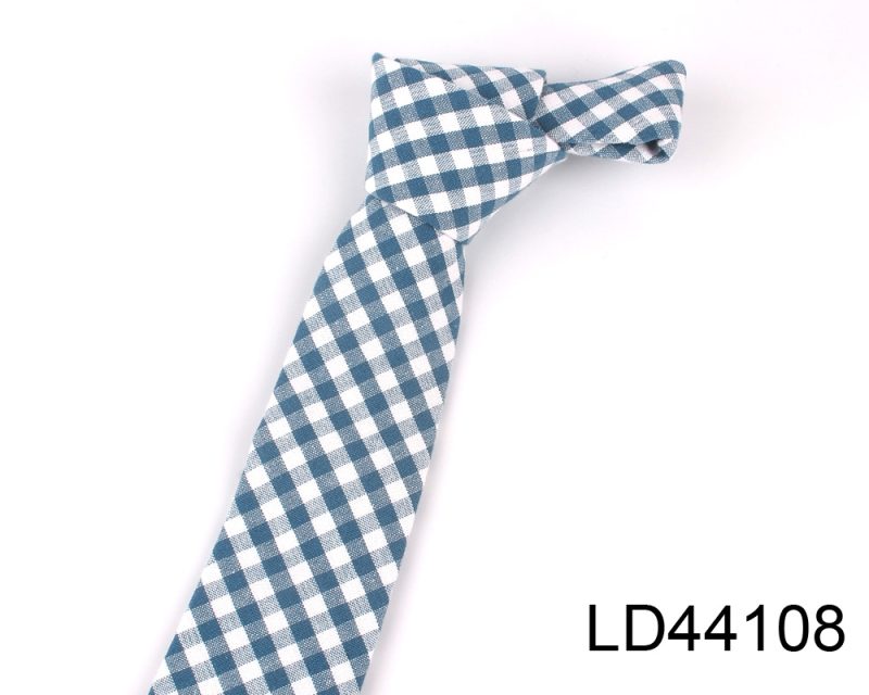 Fashion Woven Cotton Ties For Men Skinny Men Neck Tie For Wedding Casual Plaid Neckties Suits Slim Plaid Neck Ties Gravatas - Image 14