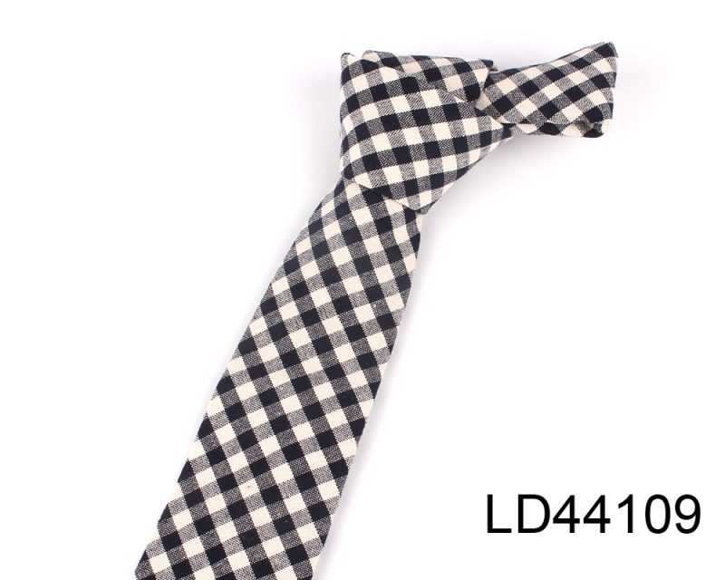 Fashion Woven Cotton Ties For Men Skinny Men Neck Tie For Wedding Casual Plaid Neckties Suits Slim Plaid Neck Ties Gravatas - Image 15