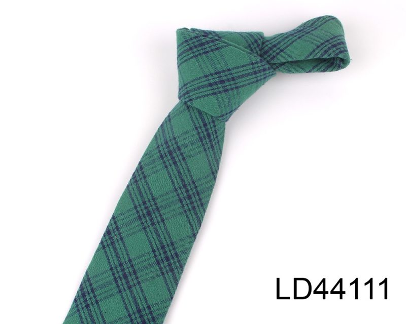 Fashion Woven Cotton Ties For Men Skinny Men Neck Tie For Wedding Casual Plaid Neckties Suits Slim Plaid Neck Ties Gravatas - Image 17