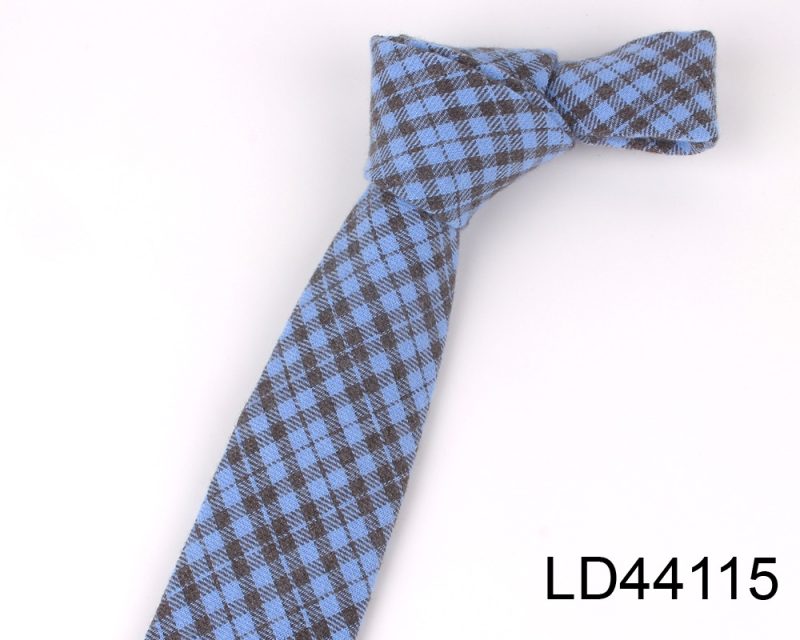 Fashion Woven Cotton Ties For Men Skinny Men Neck Tie For Wedding Casual Plaid Neckties Suits Slim Plaid Neck Ties Gravatas - Image 21