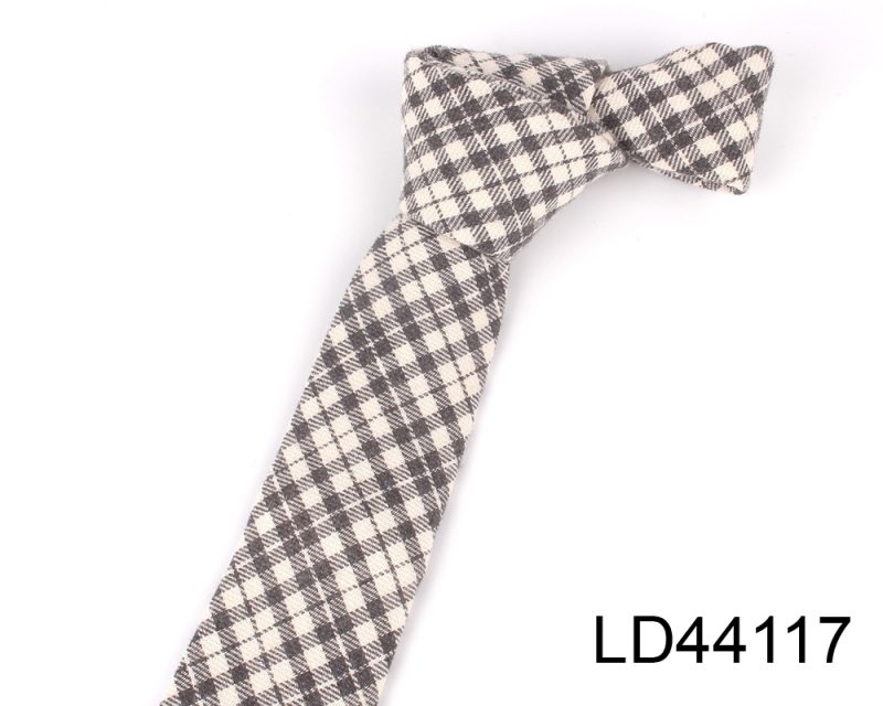 Fashion Woven Cotton Ties For Men Skinny Men Neck Tie For Wedding Casual Plaid Neckties Suits Slim Plaid Neck Ties Gravatas - Image 23