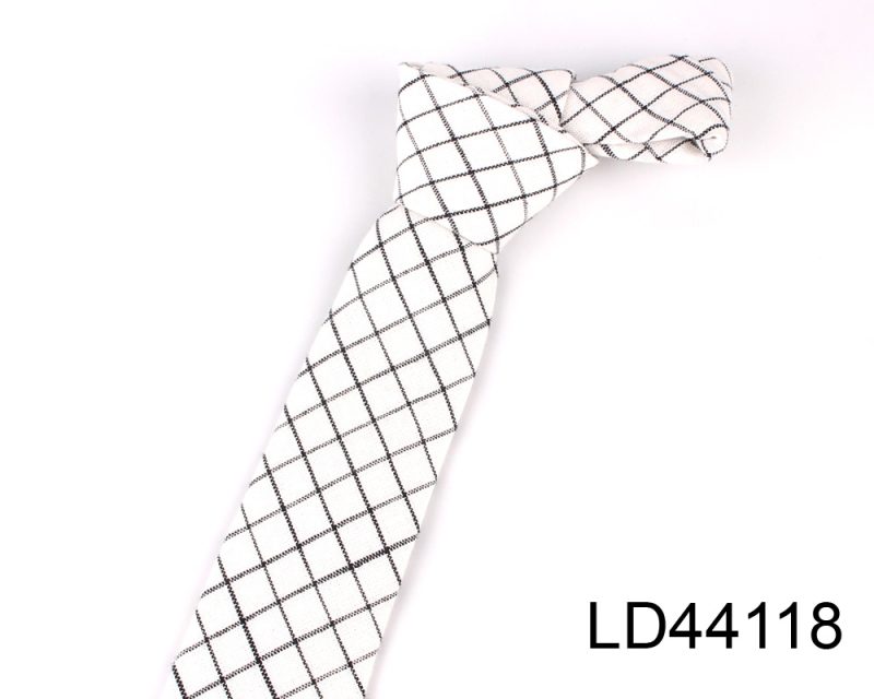 Fashion Woven Cotton Ties For Men Skinny Men Neck Tie For Wedding Casual Plaid Neckties Suits Slim Plaid Neck Ties Gravatas - Image 24