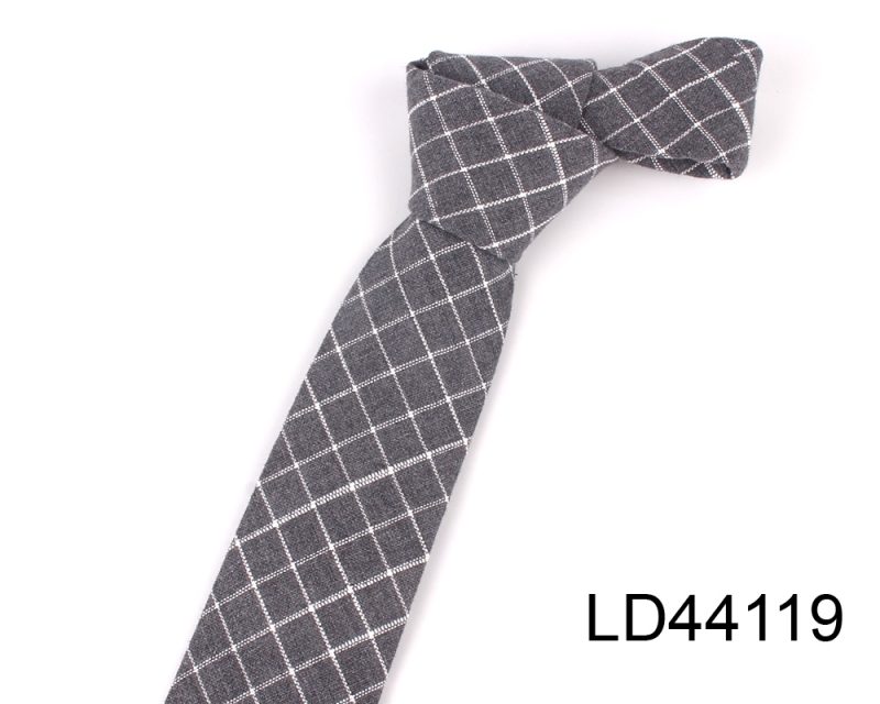 Fashion Woven Cotton Ties For Men Skinny Men Neck Tie For Wedding Casual Plaid Neckties Suits Slim Plaid Neck Ties Gravatas - Image 25