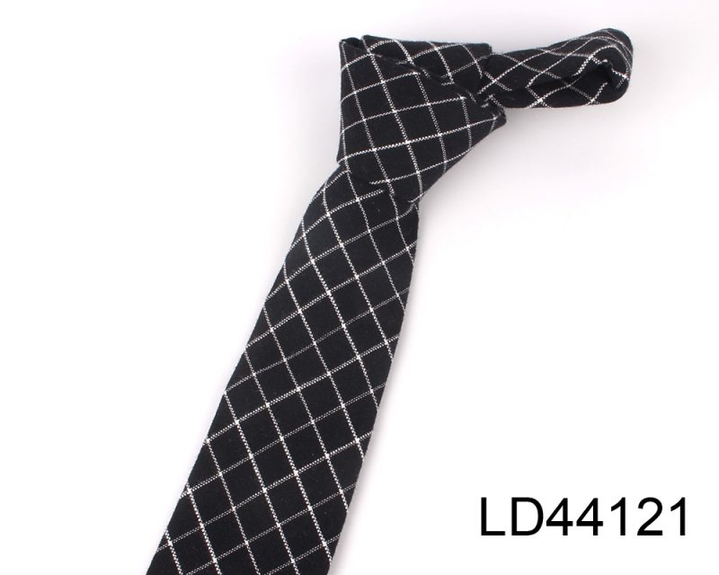 Fashion Woven Cotton Ties For Men Skinny Men Neck Tie For Wedding Casual Plaid Neckties Suits Slim Plaid Neck Ties Gravatas - Image 27