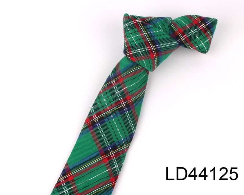 Fashion Woven Cotton Ties For Men Skinny Men Neck Tie For Wedding Casual Plaid Neckties Suits Slim Plaid Neck Ties Gravatas - Image 31