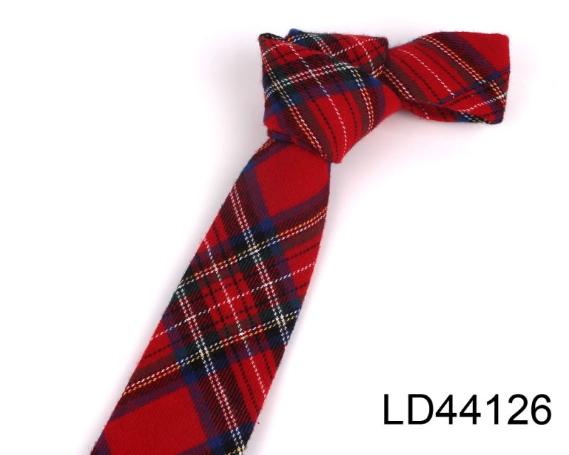 Fashion Woven Cotton Ties For Men Skinny Men Neck Tie For Wedding Casual Plaid Neckties Suits Slim Plaid Neck Ties Gravatas - Image 32