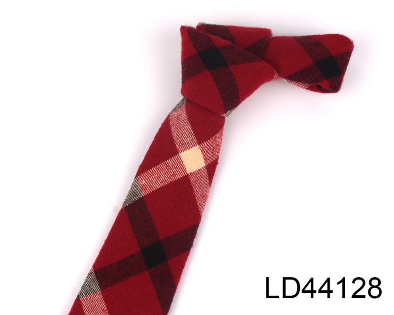 Fashion Woven Cotton Ties For Men Skinny Men Neck Tie For Wedding Casual Plaid Neckties Suits Slim Plaid Neck Ties Gravatas - Image 34