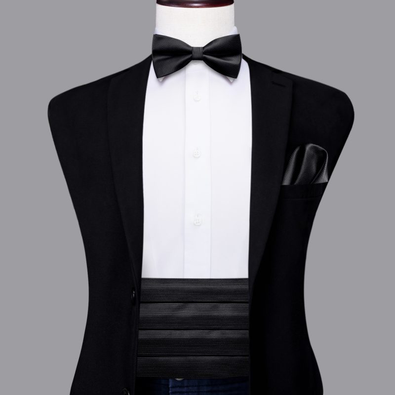 YF-2006 Hi-Tie Luxury Designer Paisley Red Cummerbund Bow tie Set Formal Tuxedo Corset Elastic Belt for Men Wedding Cummerbunds - Image 12