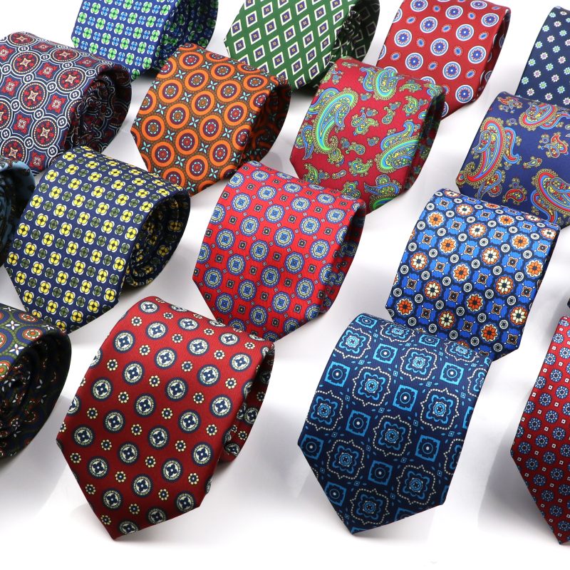 Super Soft Bohemian Silk Ties Men's Fashion 7.5cm Necktie For Men Wedding Business Meeting Gravata Colorful Novelty Printing Tie - Image 2