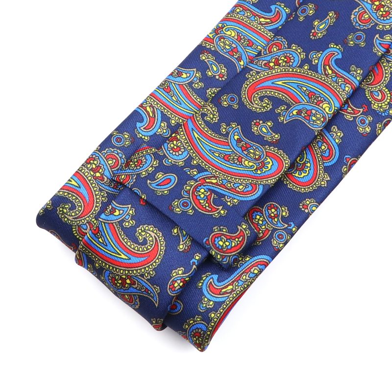 Super Soft Bohemian Silk Ties Men's Fashion 7.5cm Necktie For Men Wedding Business Meeting Gravata Colorful Novelty Printing Tie - Image 3