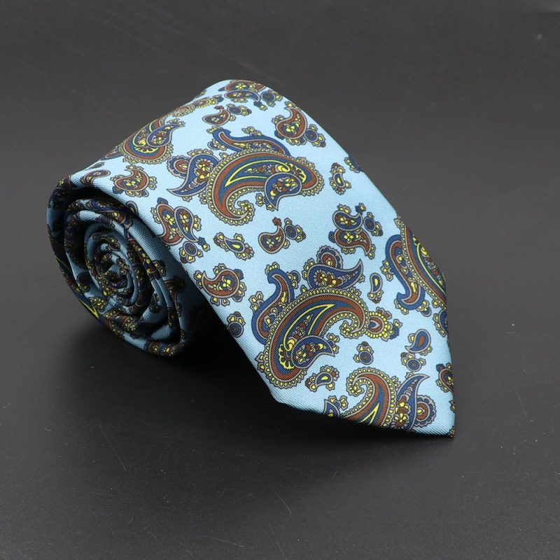 Super Soft Bohemian Silk Ties Men's Fashion 7.5cm Necktie For Men Wedding Business Meeting Gravata Colorful Novelty Printing Tie - Image 14