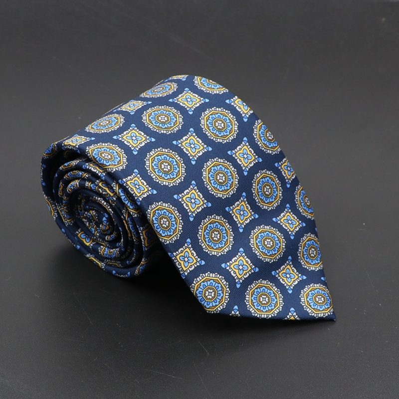 Super Soft Bohemian Silk Ties Men's Fashion 7.5cm Necktie For Men Wedding Business Meeting Gravata Colorful Novelty Printing Tie - Image 41