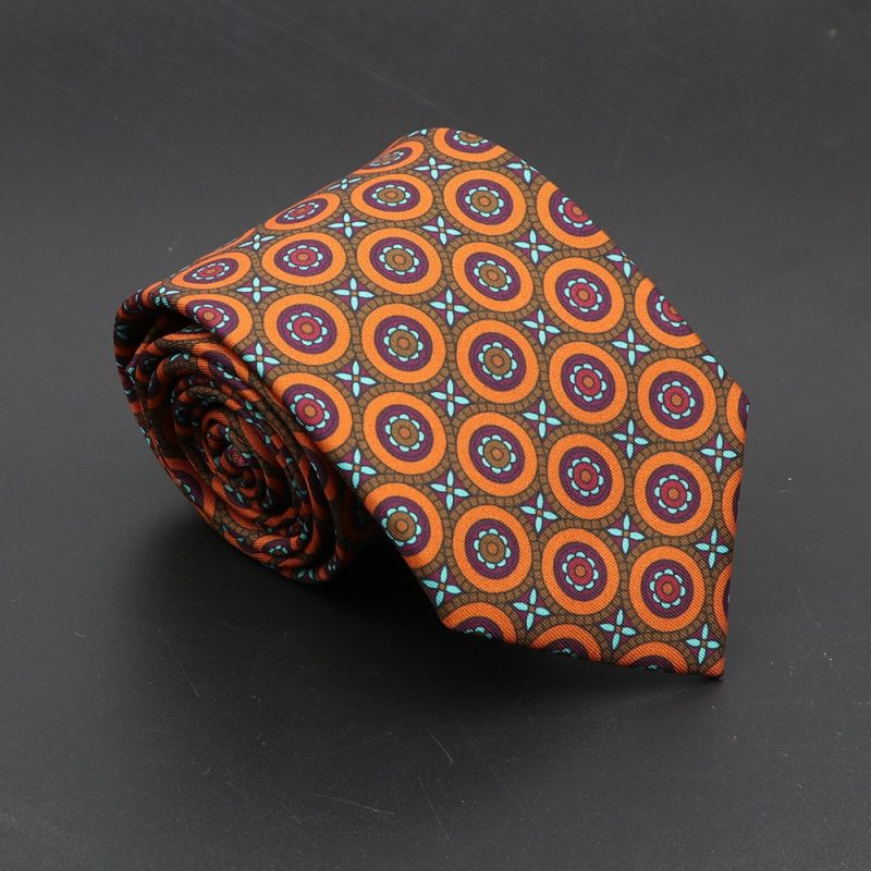 Super Soft Bohemian Silk Ties Men's Fashion 7.5cm Necktie For Men Wedding Business Meeting Gravata Colorful Novelty Printing Tie - Image 46