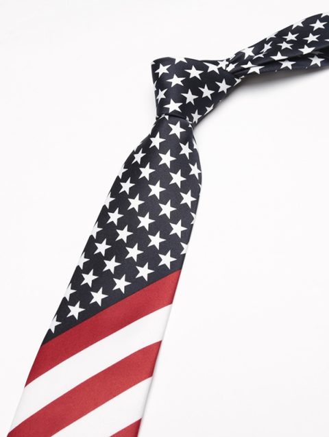 Necktie Fashion Classic American/USA Tie Flag Print Casual Women Ties Men Party Wedding Neckwear Cravate Business Party Ties
