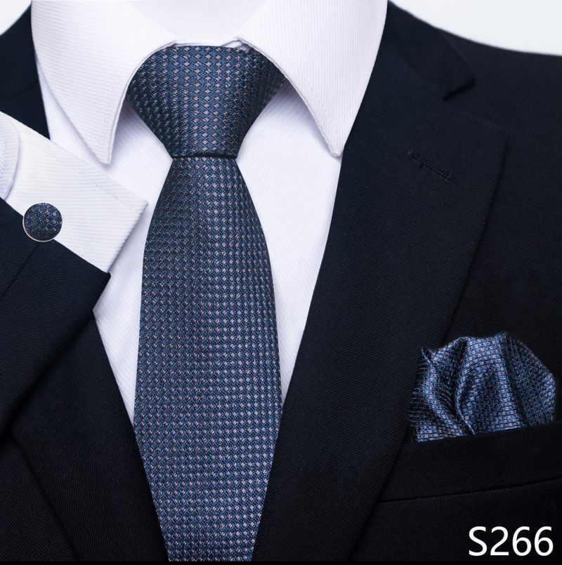 Hot Sale Brand Silk Tie Pocket Squares Necktie Suit Accessories Gravtas Fit Group Holiday Party Wedding Tie - Image 10