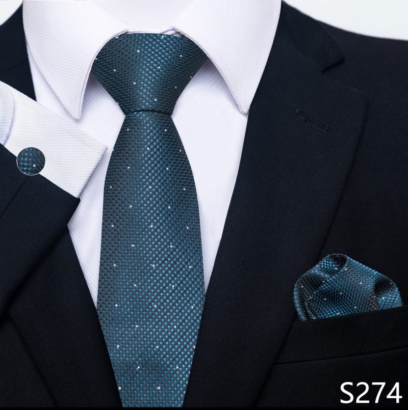 Hot Sale Brand Silk Tie Pocket Squares Necktie Suit Accessories Gravtas Fit Group Holiday Party Wedding Tie - Image 17