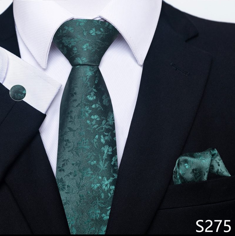 Hot Sale Brand Silk Tie Pocket Squares Necktie Suit Accessories Gravtas Fit Group Holiday Party Wedding Tie - Image 18