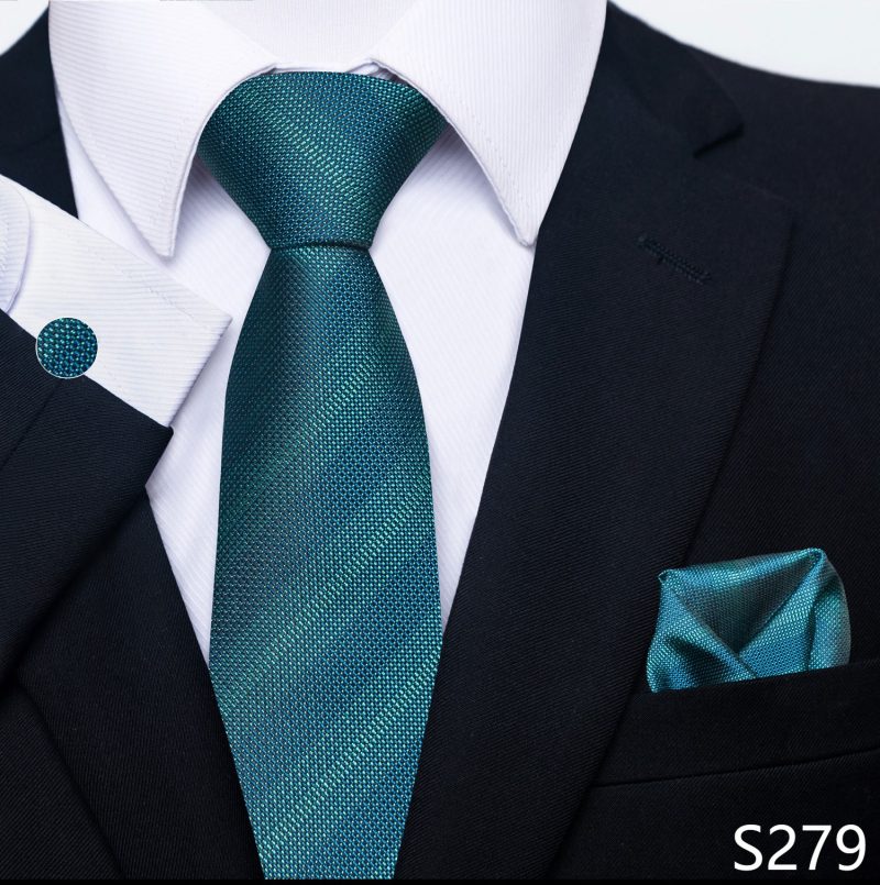 Hot Sale Brand Silk Tie Pocket Squares Necktie Suit Accessories Gravtas Fit Group Holiday Party Wedding Tie - Image 22