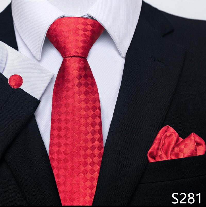 Hot Sale Brand Silk Tie Pocket Squares Necktie Suit Accessories Gravtas Fit Group Holiday Party Wedding Tie - Image 24