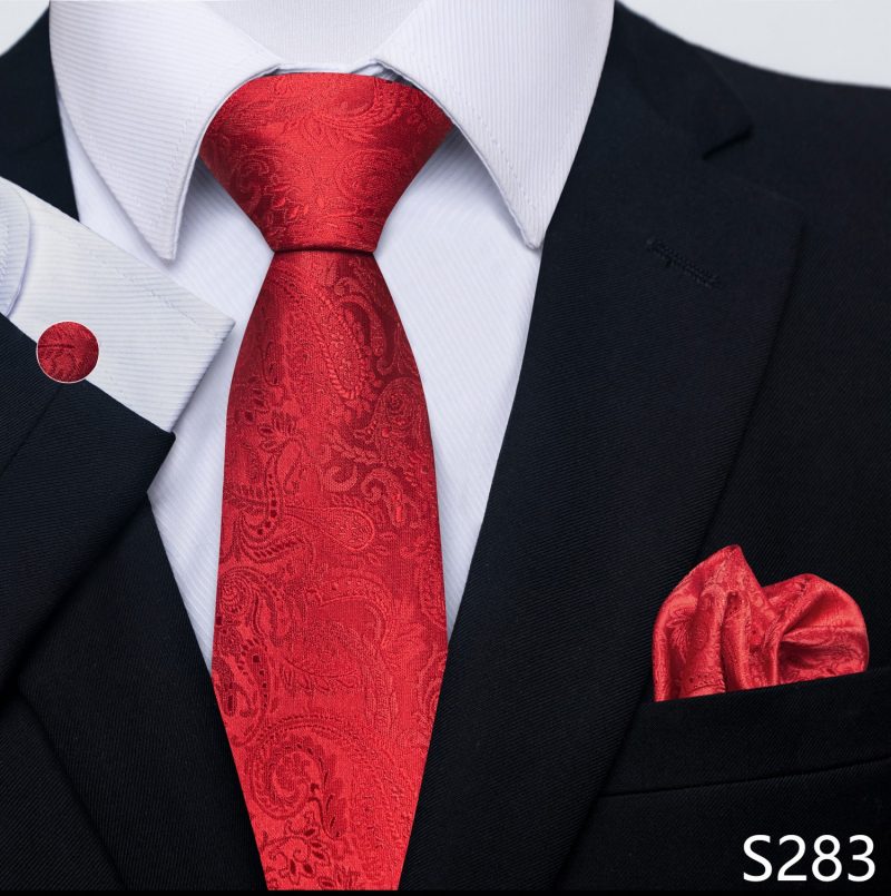 Hot Sale Brand Silk Tie Pocket Squares Necktie Suit Accessories Gravtas Fit Group Holiday Party Wedding Tie - Image 26