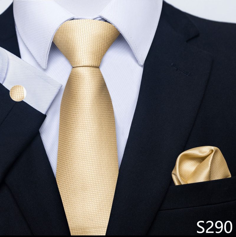 Hot Sale Brand Silk Tie Pocket Squares Necktie Suit Accessories Gravtas Fit Group Holiday Party Wedding Tie - Image 33