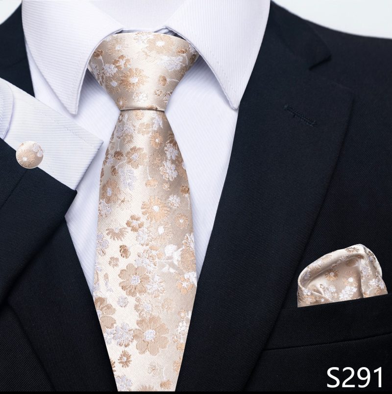 Hot Sale Brand Silk Tie Pocket Squares Necktie Suit Accessories Gravtas Fit Group Holiday Party Wedding Tie - Image 34
