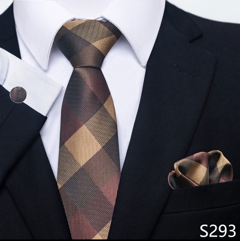 Hot Sale Brand Silk Tie Pocket Squares Necktie Suit Accessories Gravtas Fit Group Holiday Party Wedding Tie - Image 35