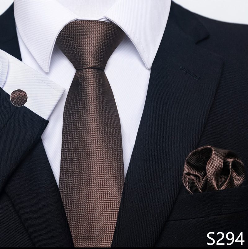Hot Sale Brand Silk Tie Pocket Squares Necktie Suit Accessories Gravtas Fit Group Holiday Party Wedding Tie - Image 36