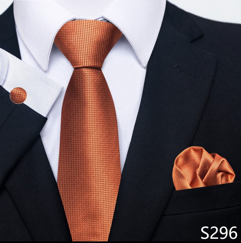 Hot Sale Brand Silk Tie Pocket Squares Necktie Suit Accessories Gravtas Fit Group Holiday Party Wedding Tie - Image 38