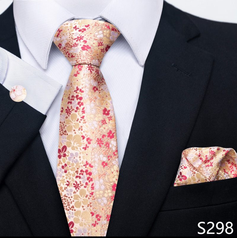 Hot Sale Brand Silk Tie Pocket Squares Necktie Suit Accessories Gravtas Fit Group Holiday Party Wedding Tie - Image 40