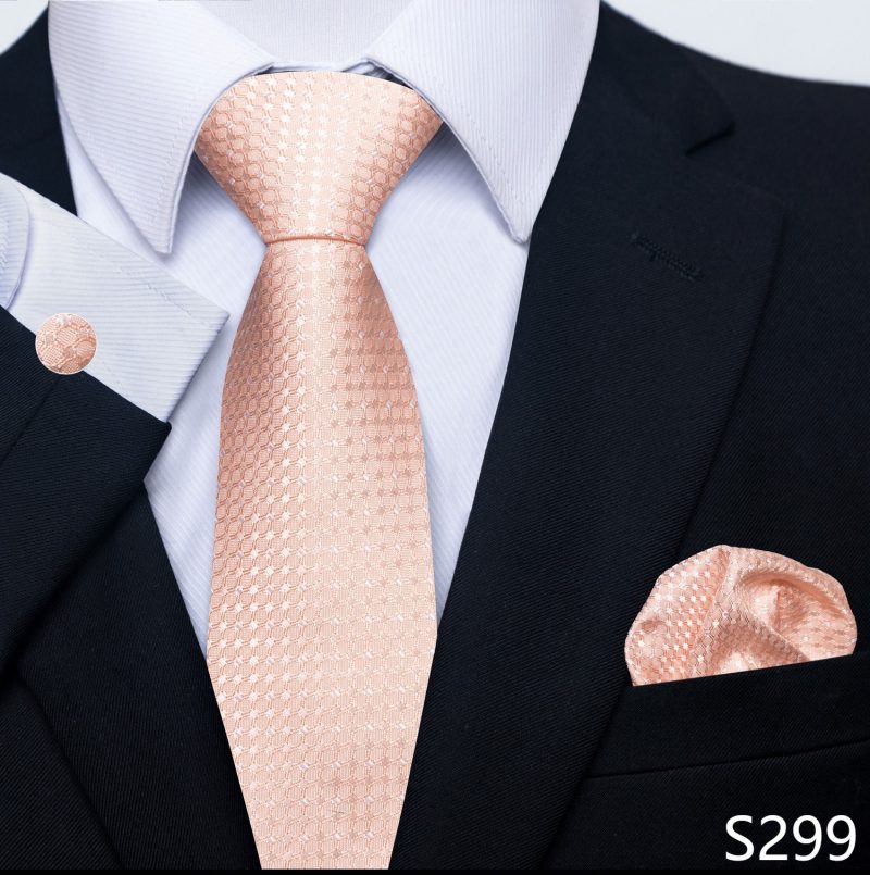 Hot Sale Brand Silk Tie Pocket Squares Necktie Suit Accessories Gravtas Fit Group Holiday Party Wedding Tie - Image 41