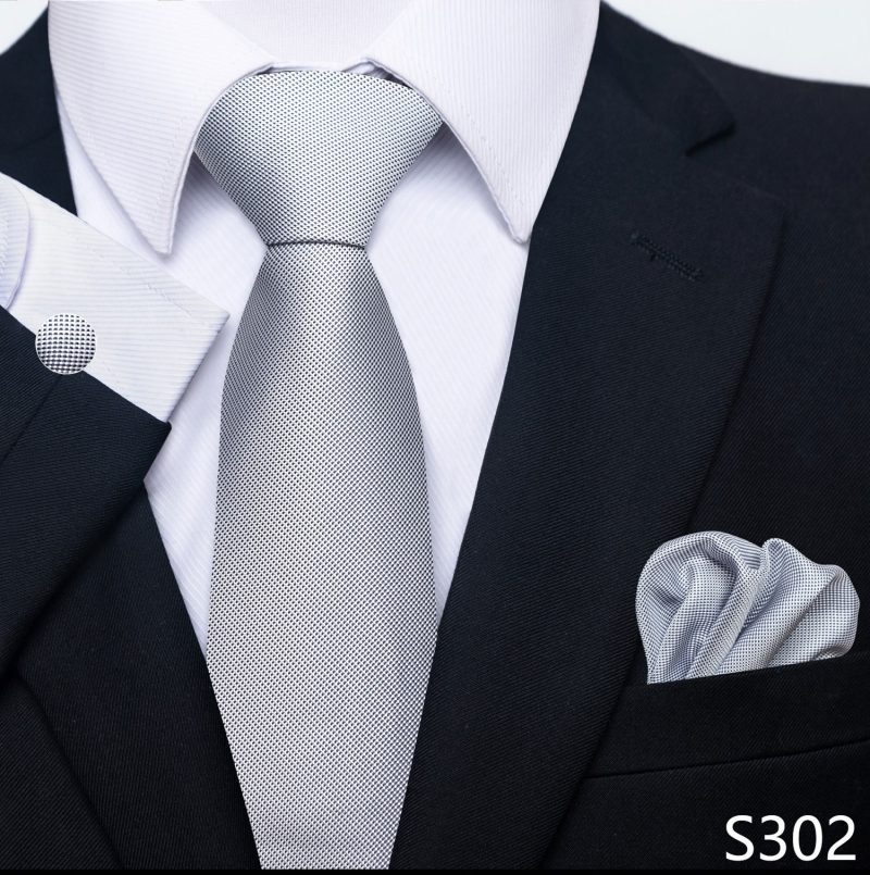 Hot Sale Brand Silk Tie Pocket Squares Necktie Suit Accessories Gravtas Fit Group Holiday Party Wedding Tie - Image 43
