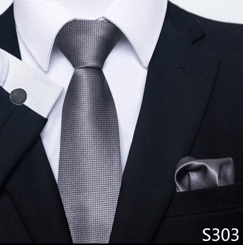 Hot Sale Brand Silk Tie Pocket Squares Necktie Suit Accessories Gravtas Fit Group Holiday Party Wedding Tie - Image 44