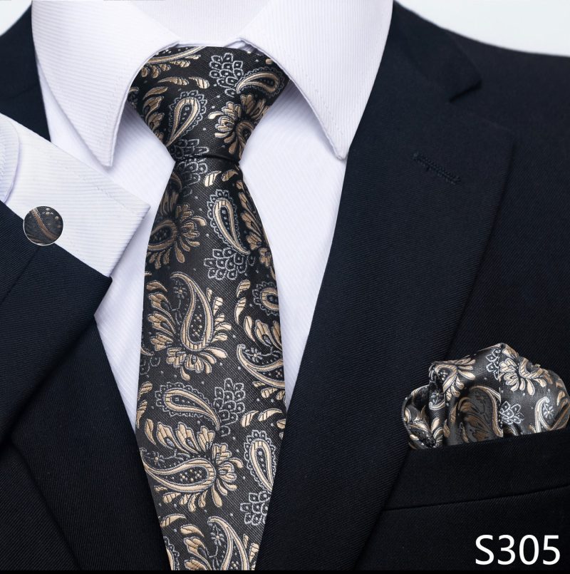 Hot Sale Brand Silk Tie Pocket Squares Necktie Suit Accessories Gravtas Fit Group Holiday Party Wedding Tie - Image 45