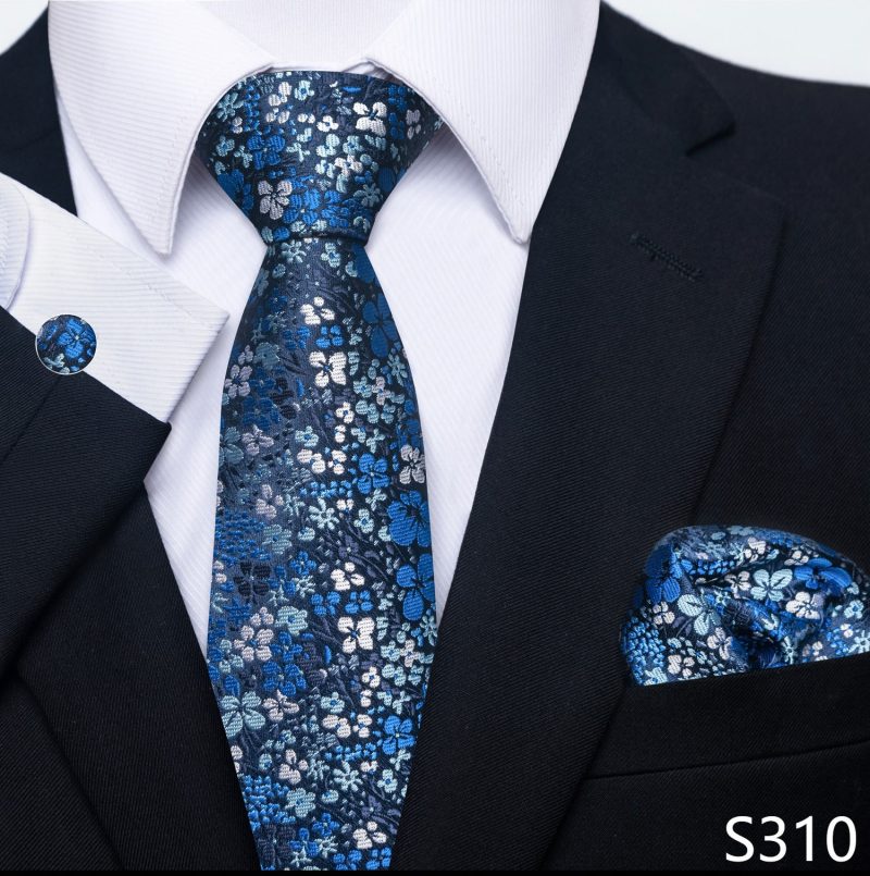 Hot Sale Brand Silk Tie Pocket Squares Necktie Suit Accessories Gravtas Fit Group Holiday Party Wedding Tie - Image 49